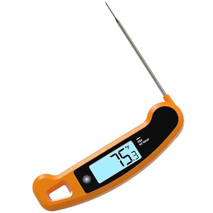 Lavatools Javelin® PRO Duo Ultra-Fast 2-Second Professional Digital Instant Read Meat Thermometer for Grill and Cooking, Auto-Rotating Backlit Display, IP65 Water Resistant, NSF Certified – Tangerine - Image 2