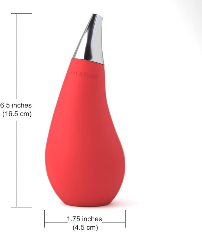 Kitchen Bathroom Counter top Squeezable Soap Dispensers Tear Drop Shape Bottle (Red, ~7oz) - Image 5