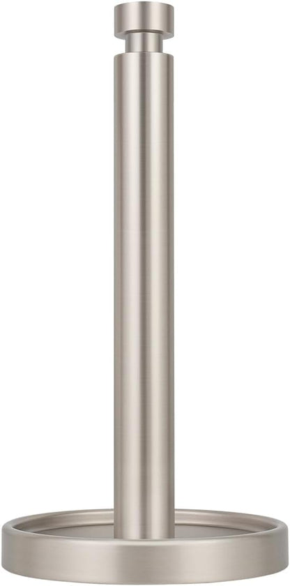 Ivilon Paper Towel Roll Stand - Steady and Easy Tear - Fits All Paper Towel Rolls - Brushed Nickel by Ivilon