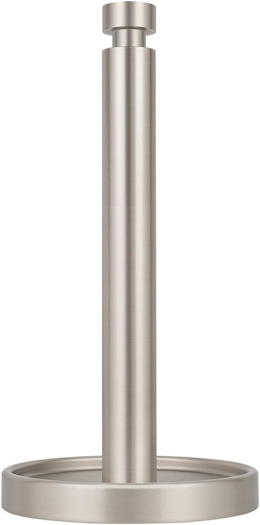 Ivilon Paper Towel Roll Stand - Steady and Easy Tear - Fits All Paper Towel Rolls - Brushed Nickel by Ivilon