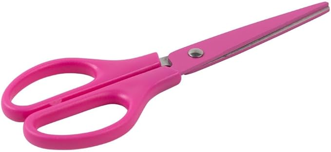 JAM PAPER Arts & Crafts Scissors - 6 3/4 Inch - Fuchsia Pink - Ergonomic Handle & Stainless Steel Pointed Tip Blades - Sold Individually - Image 3