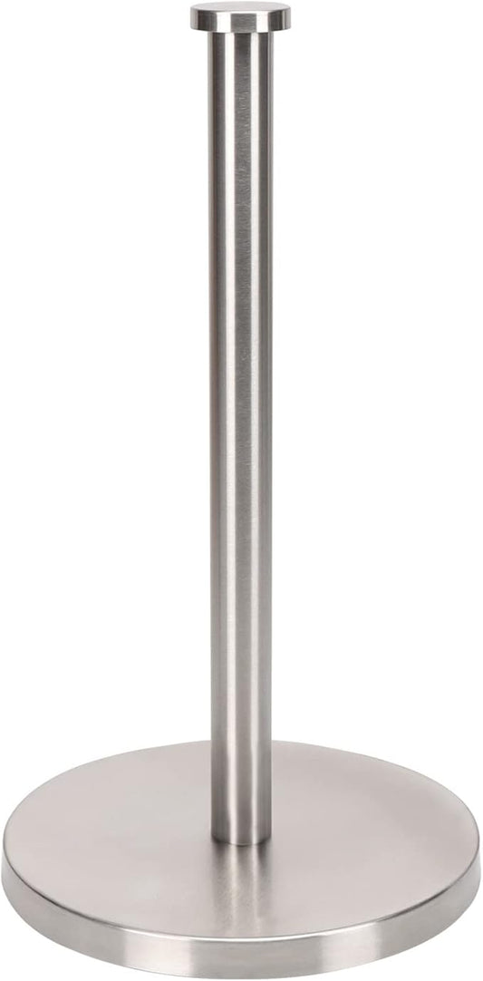 NearMoon Standing Paper Towel Holder, Kitchen Paper Towel Tissue Holder- for Bathroom Countertop, Standard or Jumbo-Sized Roll Paper (with Stainless Steel Base, Brushed Nickel) by NearMoon