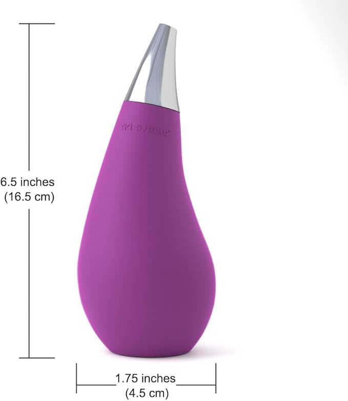 Kitchen Bathroom Counter top Squeezable Soap Dispensers Tear Drop Shape Bottle (Purple, ~7oz) - Image 3
