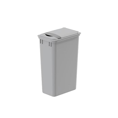 Dowell Wastebasket Trash Can Container, Plastic Garbage Bin, Stackable, for Kitchen, Office, Home & Commercial Use, Fits Under Sink/Desk - Grey (1, 50 QT LID Only) - Image 4