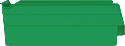 Akro-Mils 30130 Plastic Shelf Bins, Heavy Duty Storage Bins for Garage, Closet, and Drawer Organization, 12" x 6-1/2" x 4", Green, 12-Pack - Image 9