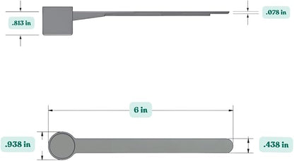 6.5 mL (6.5 CC) Long Handle Plastic Measuring Spoon for Coffee, Protein Powder, Pet Food, Spices, Grains, Dry Goods – Food-Grade BPA-Free (Pack of 25) - Image 2
