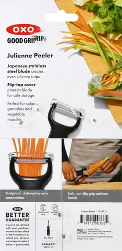 OXO 0719812003665 Good Grips Julienne Peeler, one Size, Multi (Pack of 2) - Image 3
