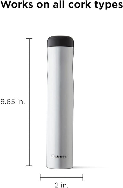 Rabbit Automatic Electric Corkscrew - Hands-Free Wine Opener with Integrated Foil Cutter, Rechargeable Cordless Electric Bottle Opener for All Cork Types - Barware Essential & Kitchen Tools - Image 2