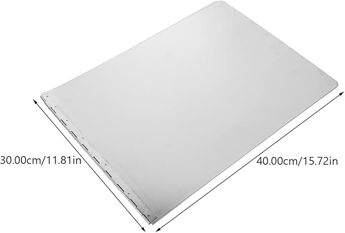 Kichvoe Stainless Steel Oil Splash Baffle 31.49X11.81 Inch Foldable Stove Splatter Guard Grease Protection Screen for Kitchen Frying Pans