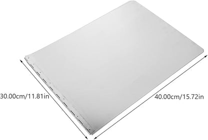 Kichvoe Stainless Steel Oil Splash Baffle 31.49X11.81 Inch Foldable Stove Splatter Guard Grease Protection Screen for Kitchen Frying Pans