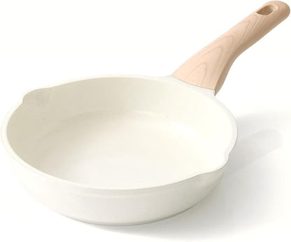 Kordisen Ceramic Non Stick Frying Pans Skillet, 8 Inch Ceramic Small Egg Pan Nonstick for Cooking Non Toxic, Healthy Induction Cookware, Heat Resistant Handle, PFOA & PFAS Free by Kordisen