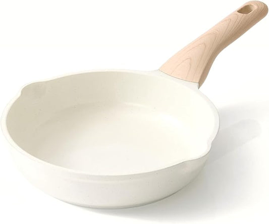 Kordisen Ceramic Non Stick Frying Pans Skillet, 8 Inch Ceramic Small Egg Pan Nonstick for Cooking Non Toxic, Healthy Induction Cookware, Heat Resistant Handle, PFOA & PFAS Free by Kordisen