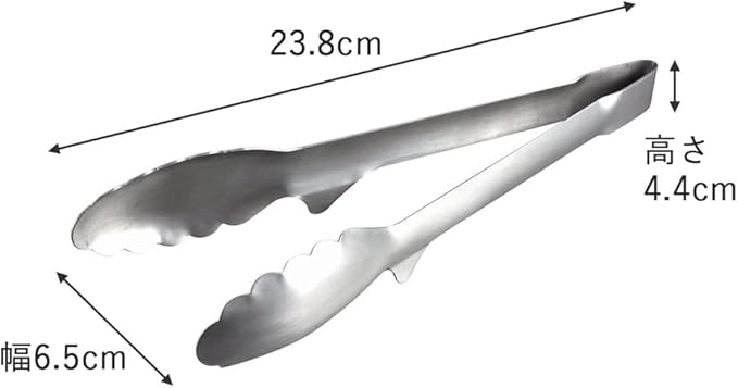 Shimomura Planning Tongs, Total Length 9.4 inches (23.8 cm), Made in Japan, Dishwasher Safe, Floating Tip, Easy to Clean, Fry Cooking, Tabletop Tongs, Stainless Steel, Tsubamesanjo 36292 - Image 5