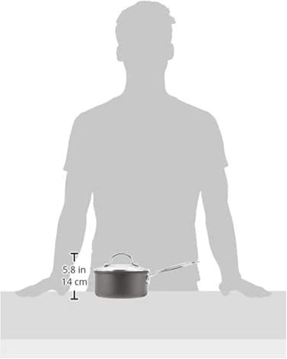 Cuisinart Chef's Classic Nonstick Hard-Anodized 1.5-Quart Saucepan with Lid, Black - Image 3