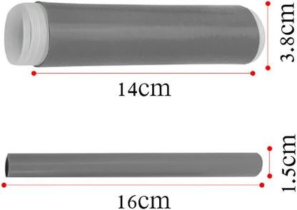2 Pcs Heat-Resistant Pot Handle Silicone Cover, Non-Slip Pan Handle Sleeve, Easy to Install and Clean, for Cast Iron Skillet, Frying Pan (grey, M)