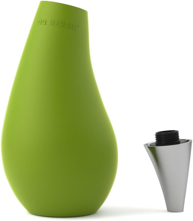 Kitchen Bathroom Counter top Squeezable Soap Dispensers Tear Drop Shape Bottle (Green, ~7oz) - Image 2