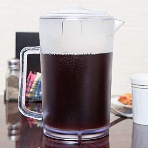 G.E.T. P-3064-1-CL-EC Heavy-Duty Shatterproof Plastic 2 Quart Pitcher with Lid, BPA Free (64 Ounce), Clear - Image 8