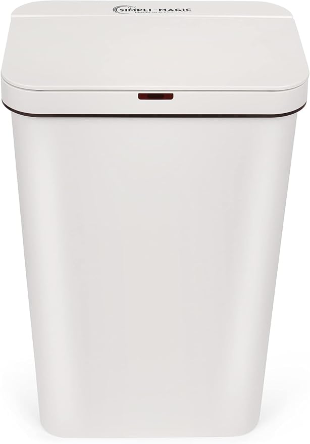 Simpli-Magic 13 Gallon (50L) Motion Sensor Touchless Trash Can – Automatic Hands-Free Garbage Can for Kitchen, Home, Office - Image 3