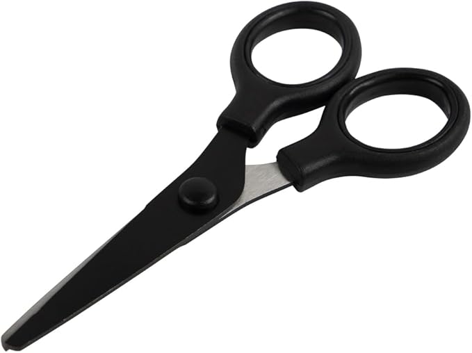 JAM PAPER Multi-Purpose Mini Scissors - 5 Inch - Black - Soft Grip & Stainless Steel Precision Blades - Sold Individually - Image 4