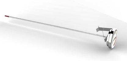 Lightbeam 16" Long Stem Deep Fry Thermometer with Pot Clip, Instant Read 2" Dial Meat BBQ Turkey Thermometer Candy Thermometer for Deep Fry, Turkey, Grill, Candy & Coffee etc