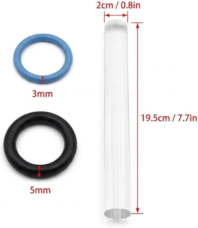 DIYOOHOMY 2Pcs Polymer Clay Roller Tools, Acrylic Rolling Pin with Thickness Rings Kit, Air Dry Clay Tools Clear Slab Roller Supplies - Image 3