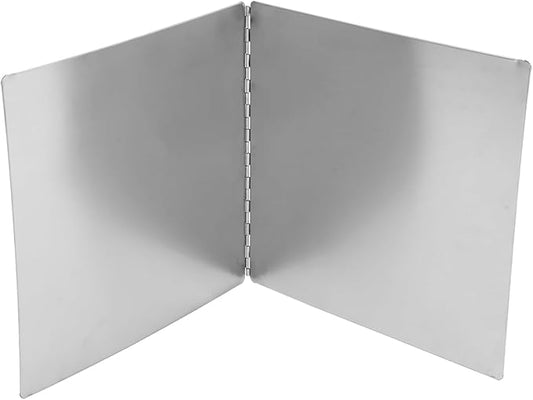 ABOOFAN Stainless Steel Oil-Proof Kitchen Shield 11.8 Inch Foldable Grease Splatter Screen for Stove Top Heat Insulation Baffle for Cooking Splash Protection