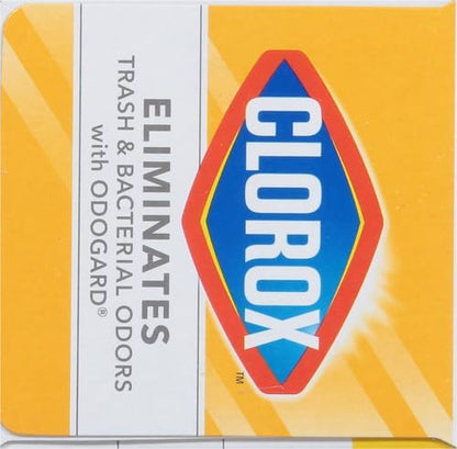 Glad Small Drawstring Trash Bags with Clorox, 4 Gal, Lemon Fresh Bleach, 34 Ct (Package May Vary) (Pack of 6)