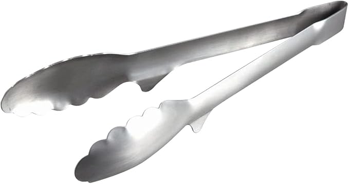 Shimomura Planning Tongs, Total Length 9.4 inches (23.8 cm), Made in Japan, Dishwasher Safe, Floating Tip, Easy to Clean, Fry Cooking, Tabletop Tongs, Stainless Steel, Tsubamesanjo 36292 by %E4%B8%8B%E6%9D%91%E4%BC%81%E8%B2%A9