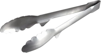 Shimomura Planning Tongs, Total Length 9.4 inches (23.8 cm), Made in Japan, Dishwasher Safe, Floating Tip, Easy to Clean, Fry Cooking, Tabletop Tongs, Stainless Steel, Tsubamesanjo 36292 by %E4%B8%8B%E6%9D%91%E4%BC%81%E8%B2%A9