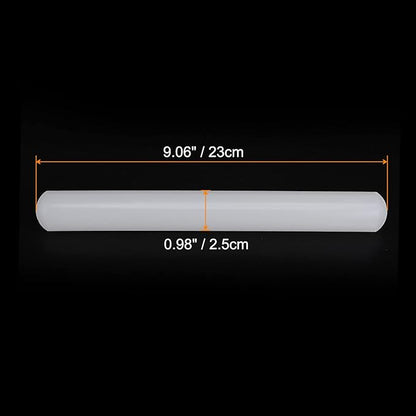 HARFINGTON Fondant Rolling Pin 9 Inch x 0.98 Inch PP Plastic Non-Stick Fondant Roller Dough Roller Kitchen Decorating Tools for Fondant Cookie Pastry Pizza Clay Dough