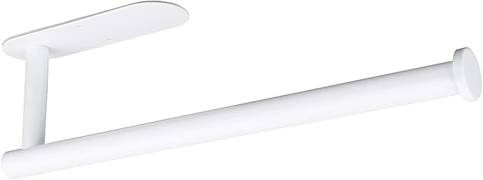 Paper Towel Holders,Paper Towels Rolls - for Kitchen,Paper Towels Bulk- Self-Adhesive Under Cabinet,Both Available in Adhesive and Screws,Stainless Steel Paper Towel Holder(White) by DR+CATCH