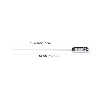 Candy Thermometer Digital Instant Read for Meat Kitchen Cooking Food Oil Deep Fry BBQ Grill Smoker (1, 14.4in-White) - Image 2