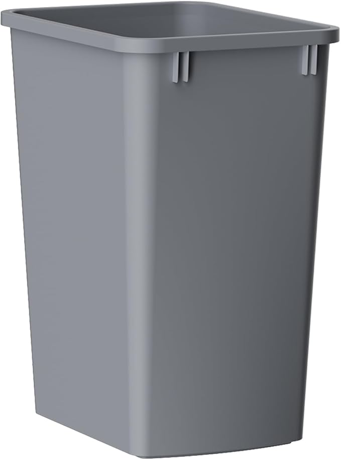 ROOMTEC Lightweight and Durable Slim Trash Can, Wastebaskets for Office, Workspace, Kitchen, Bathroom