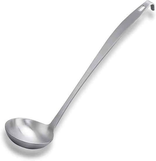 Tenta Kitchen 2oz/56ml Stainless Steel Small Soup Ladle Spoon,10.8”x 3” Stainless Steel – One-piece Professional Ladle With Hook And Hole For Convenient Hanging