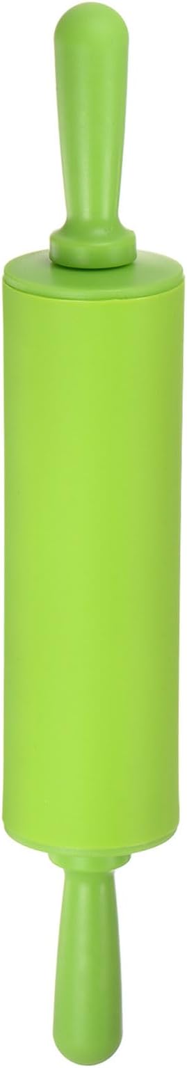 HARFINGTON Silicone Rolling Pins for Baking 12 Inch Non Stick Rolling Pin Small Roller Playdough Rolling Pins for Dough Pizza Pastry Fondant Kitchen, Green