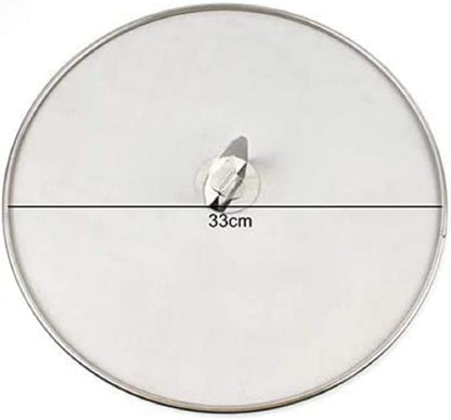 304 tainless Steel Splatter Screen Pan Lid with folding grip splatter guard oil splatter shield Frying Cooking Tools Practical Kitchen Accessories dishwasher safe (13 inch) - Image 2