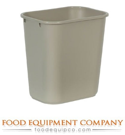 Rubbermaid Commercial Products Wastebasket/Trash Can, 7-Gallon/28-Quart, Beige, Plastic, for Bedroom/Bathroom/Office, Fits Under Desk/Sink, Pack of 12 - Image 2