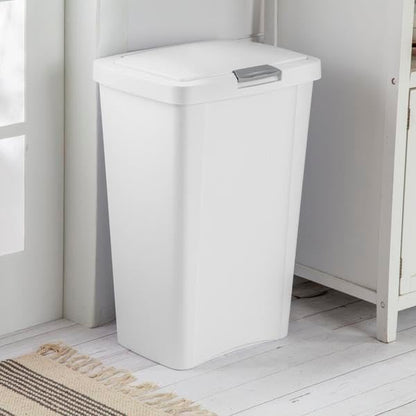 STERILITE 10458004 Touch Can, White, 13 Gallon - Image 3