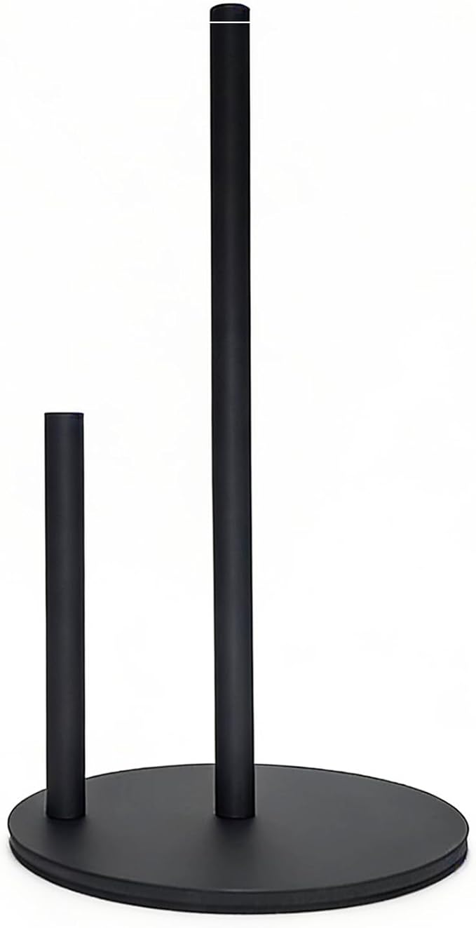 Paper Towel Holder,Stainless Steel Paper Towel Holder Countertop for Kitchen，Black by Unknown