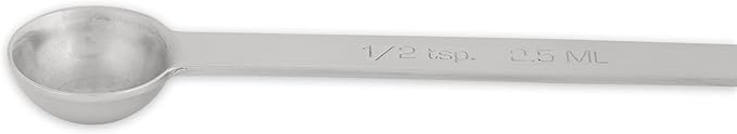 RSVP International Endurance Kitchen Collection Open Stock Measuring Spoon, Stainless Steel, Dishwasher Safe, 0.5-Teaspoon - Image 2