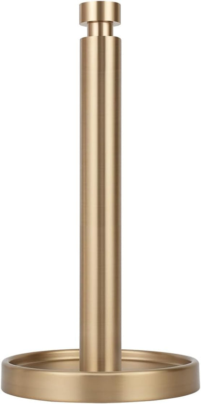 Ivilon Countertop Paper Towel Stand - Steady and Easy Tear - Fits All Paper Towel Rolls - Warm Gold by Ivilon
