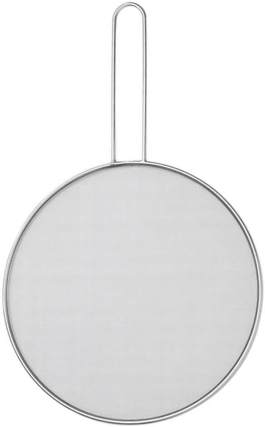 HIC Kitchen Splatter Screen, 18/8 Stainless Steel with Fine Mesh, 9-Inch, Fits Up To 8.5-Inch Pans by HIC