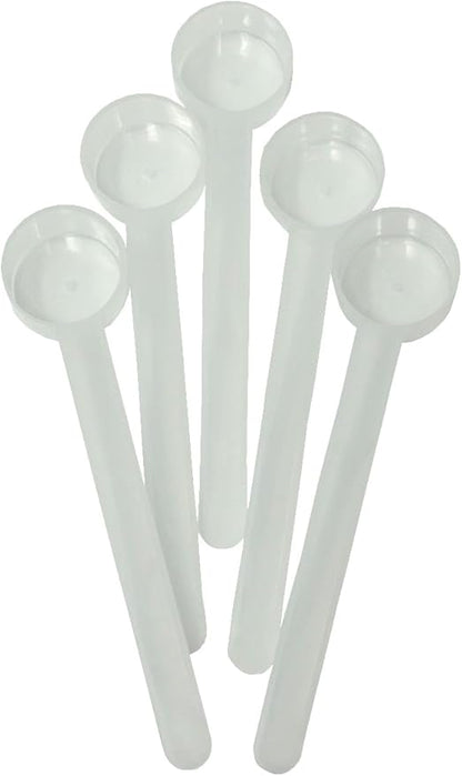 18 mL (18 CC) Long Handle Plastic Measuring Spoon for Coffee, Protein Powder, Pet Food, Spices, Grains, Dry Goods – Food-Grade BPA-Free (Pack of 5) by Supplement+and+Supply