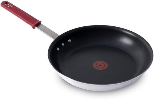 T-fal Professional VX3 Brushed Nonstick Fry Pan with Stainless Steel Handle 12 Inch, Oven Broiler Safe 400F, Cookware, Pots and Pans, Skillet, Restaurant & Business Grade, Certified NSF and CBA, Black by T-falbrand
