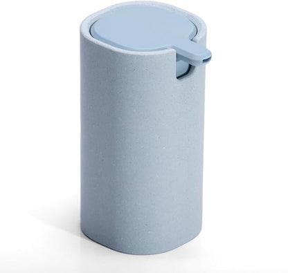 LINE+ARC Modern Easy-to-Press Soap Dispenser (Arctic). Cute Bathroom Blue Marble Kitchen Sink Ergonomic Liquid Lotion Shampoo Conditioner. by LINEARC