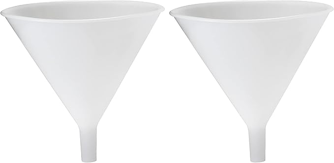 Hutzler Plastic Funnel, 64 oz, Natural (Pack of 2) by HutzlerManufacturingCo
