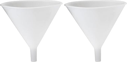 Hutzler Plastic Funnel, 64 oz, Natural (Pack of 2) by HutzlerManufacturingCo