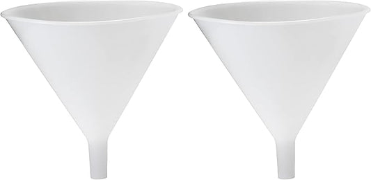Hutzler Plastic Funnel, 64 oz, Natural (Pack of 2) by HutzlerManufacturingCo