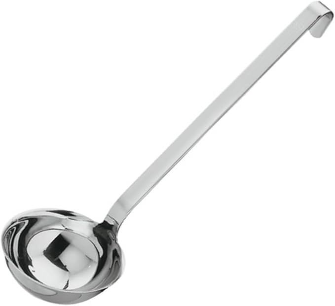 Rösle Stainless Steel Hooked Handle Ladle with Pouring Rim, 4.1-Ounce (10008) - Image 4