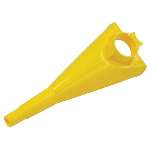 Eagle Plastic Funnel for Type I Metal Safety Cans, 5"x 7"x 12", Made of Chemically Resistant High-Density Polyethylene, Yellow, Made in the USA, F15FUN (Pack of 2) - Image 2